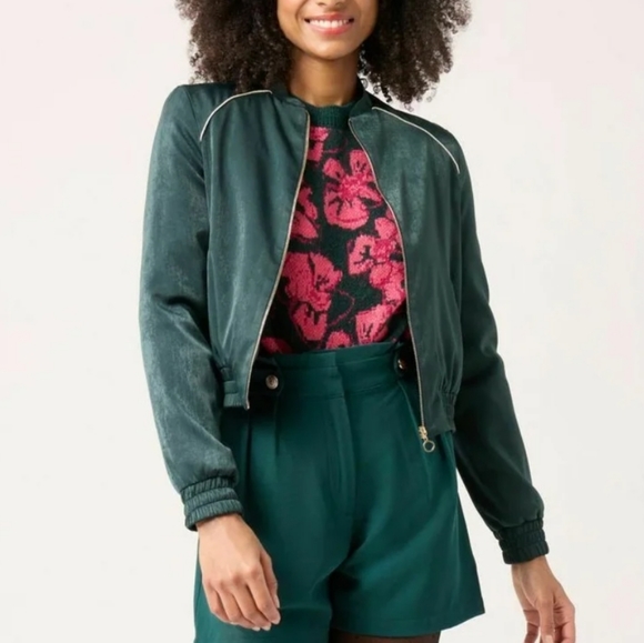 🌿🌸 NAF NAF Bomber Jacket 🌸🌿 - Picture 2 of 11